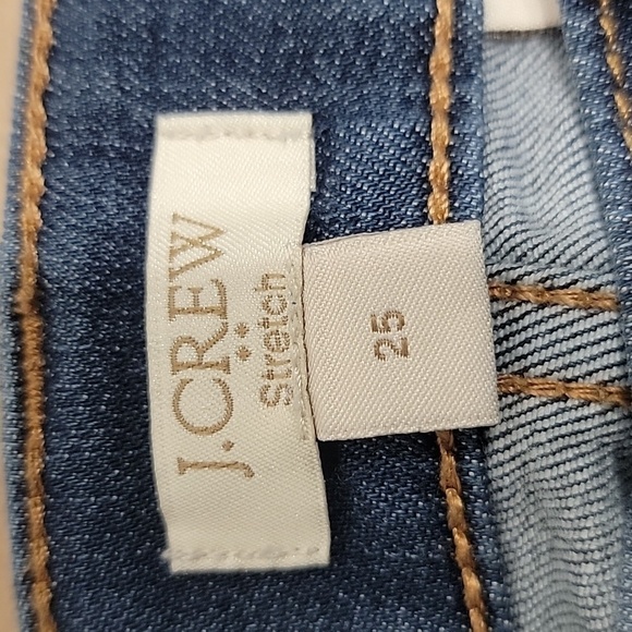 J Crew Stretch, Size 25, Skinny Blue Denim Jeans.  EUC - Picture 2 of 9